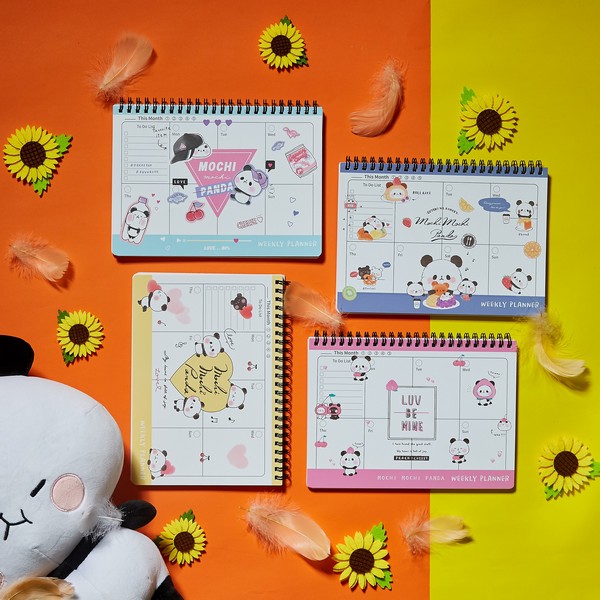 Mochi Mochi Panda Weekly Planner Ropamoda สมุด  Weekly Planner ตารางบันทึกแบบรายสัปดาห์