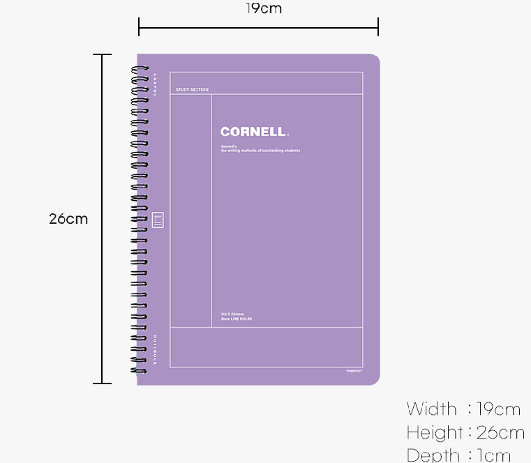 สมุดโน้ต เกาหลี Ropamoda สมุด  Campus cornell PP univ. note Made In Korea