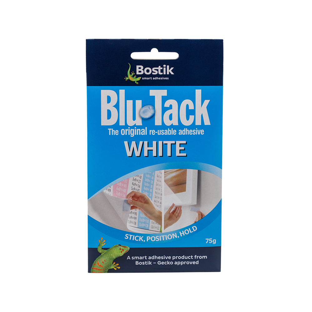 Bostik Blu Tack White - บอสติก กาวดินนำ้มัน สีขาว 75g.