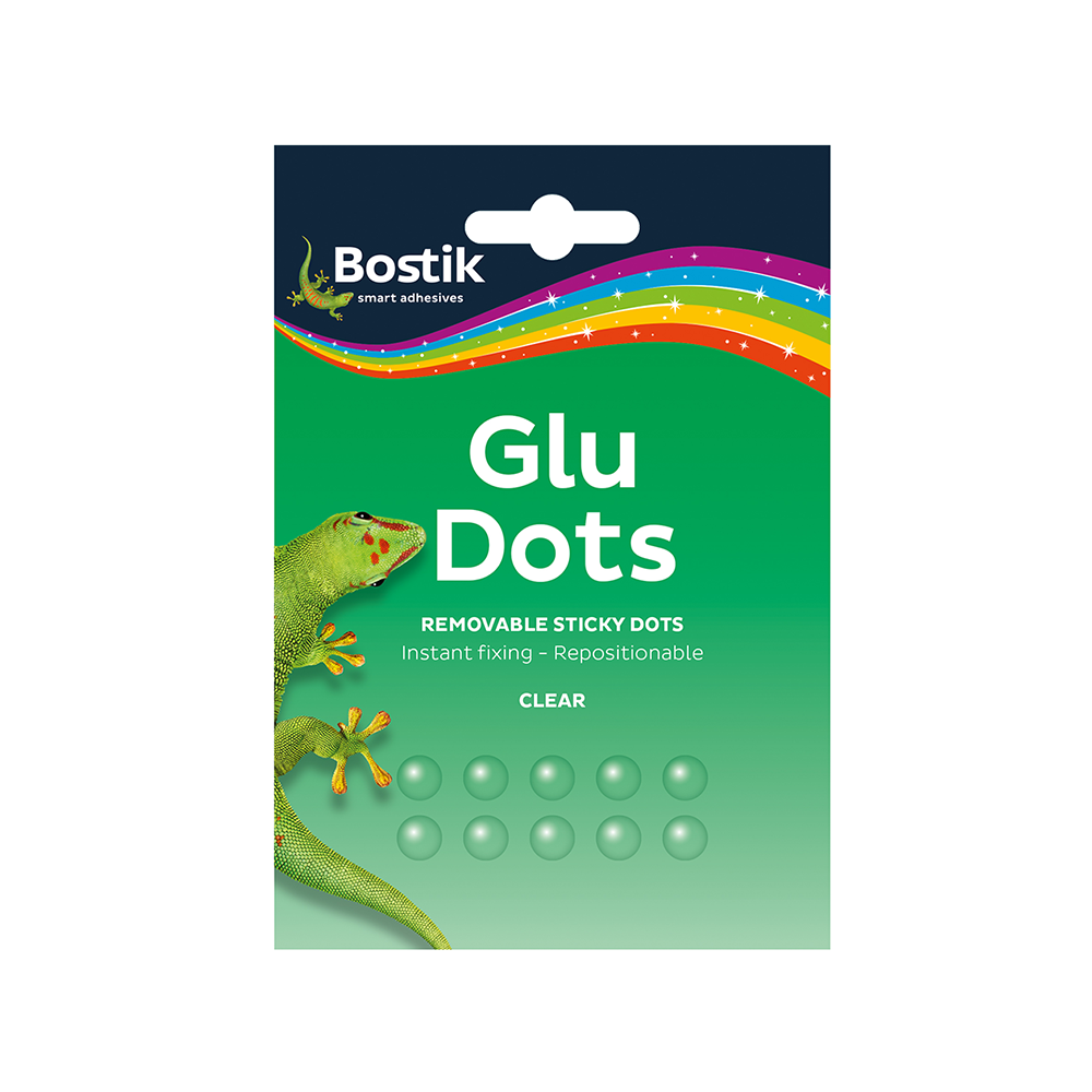 Glu Dots Removable - บอสติก กลูดอท กาวสองหน้าแบบจุด รุ่นลอกออกได้ 64 จุด