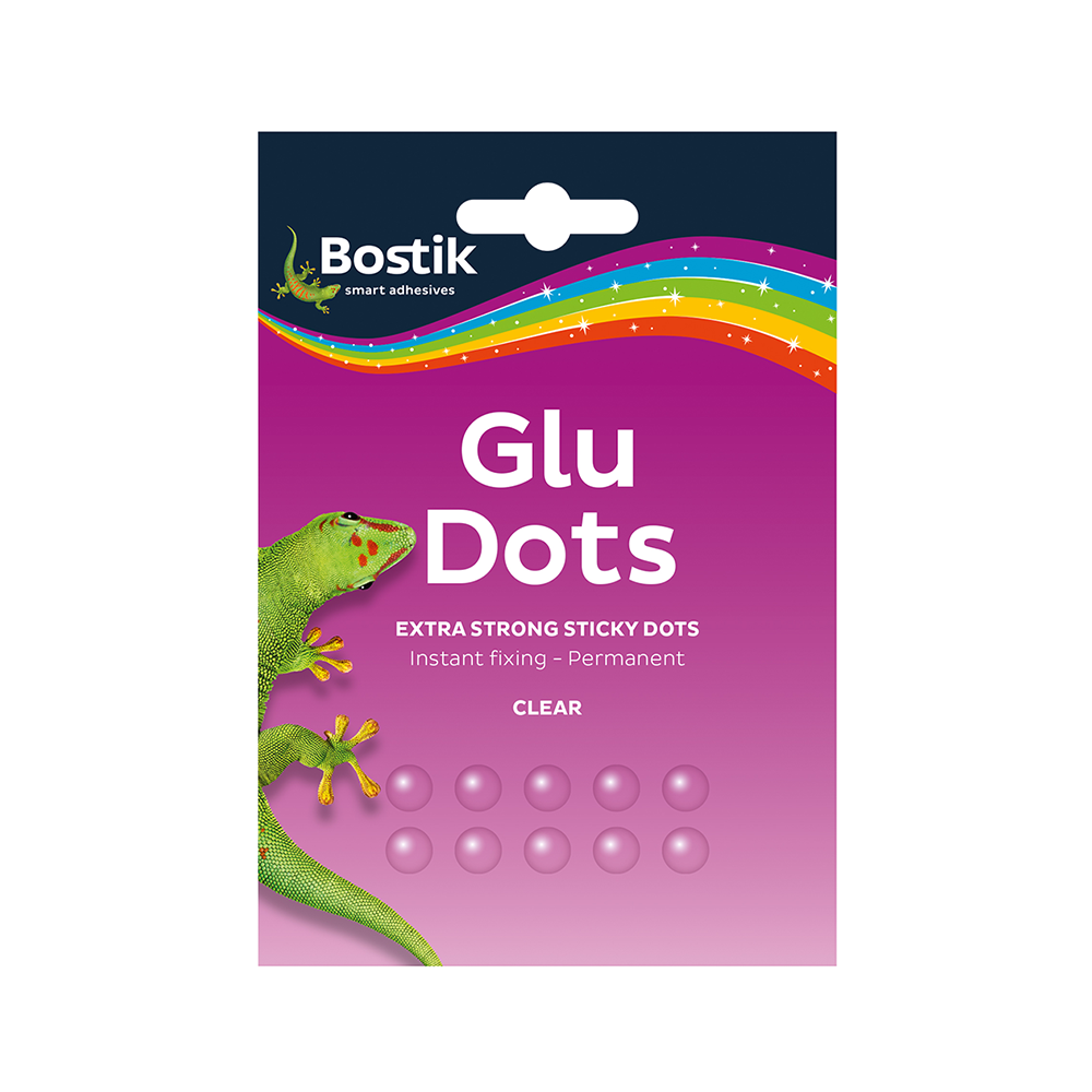 Glu Dots Extra Strong - บอสติก กลูดอท กาวสองหน้าแบบจุด รุ่นแบบติดแน่นถาวร 64 จุด