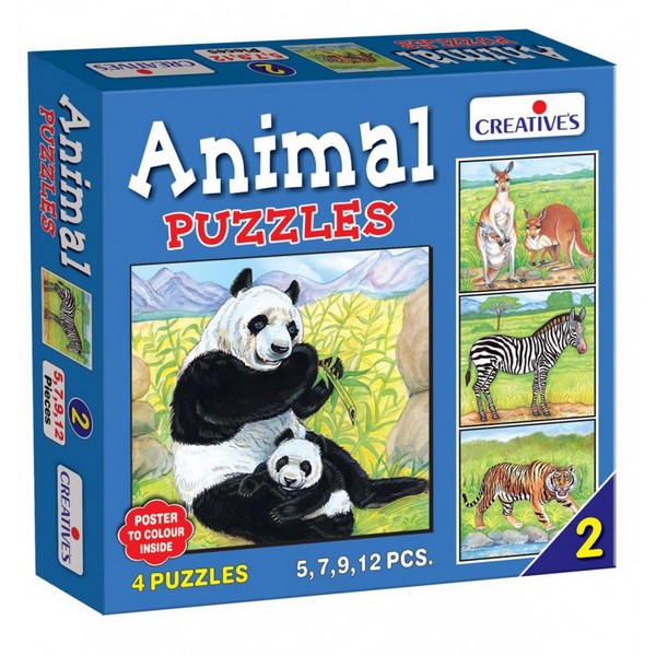 Animal Puzzle No. 2 (5 to 12 Pieces)