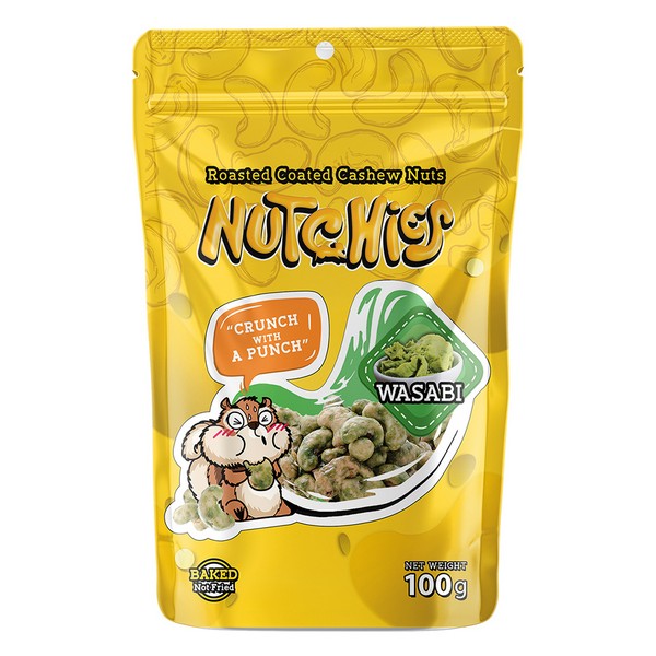 นัทชี่ส์ รสวาซาบิ เม็ดมะม่วงหิมพานต์ 100 กรัม