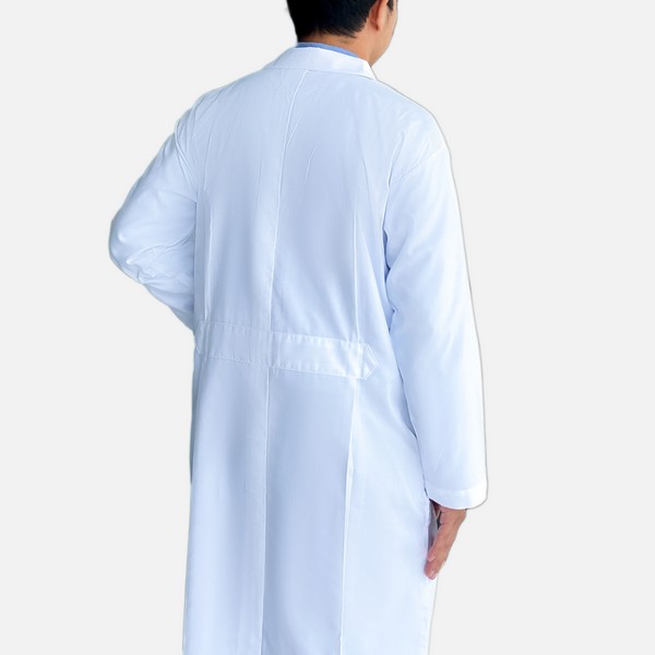 เสื้อกาวน์ตัวยาว แขนยาว ผ้าออฟฟอร์ด #S 