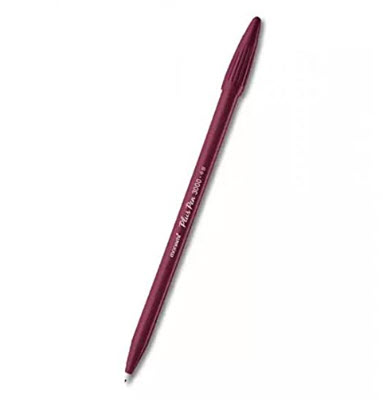 ปากกาสีน้ำ พลัส เพน-3000 สีน้ำตาลแดง