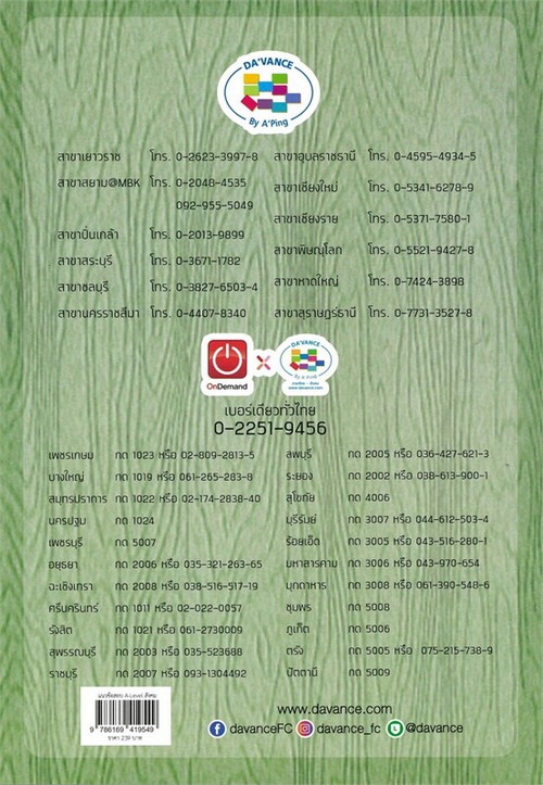 หนังสือข้อสอบ A-LEVEL สังคมศึกษา  ** ฉบับอัปเดต ข้อสอบ 12 ชุด