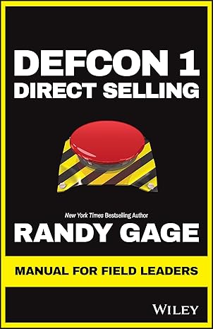 DEFCON 1 DIRECT SELLING: MANUAL FOR FIELD LEADERS