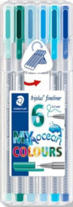 ปากกาไตรพลัส โอเซี่ยน6 สี #SB6CS5