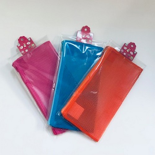 กระเป๋าเครื่องเขียนผ้าตาข่าย 4x8 @29.-