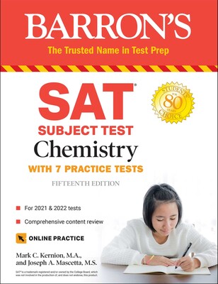 SAT SUBJECT TEST CHEMISTRY (WITH 7 PRACTICE TESTS) (BARRON'S)