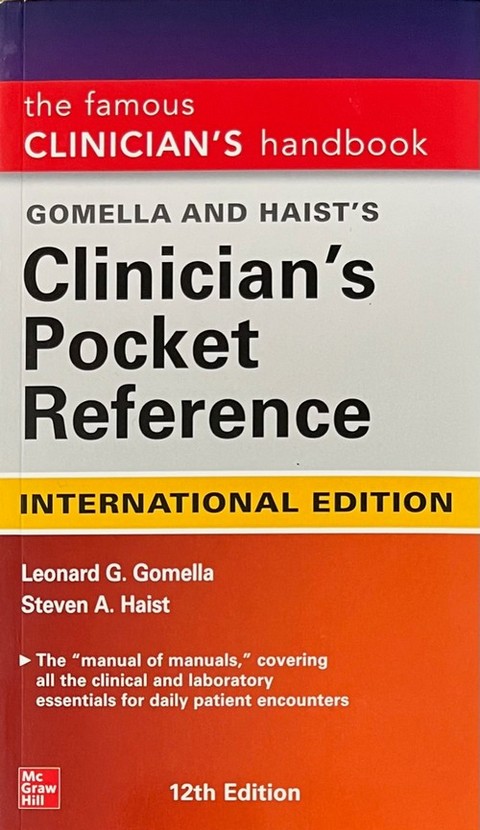 GOMELLA AND HAIST’S CLINICIAN’S POCKET REFERENCE (IE)