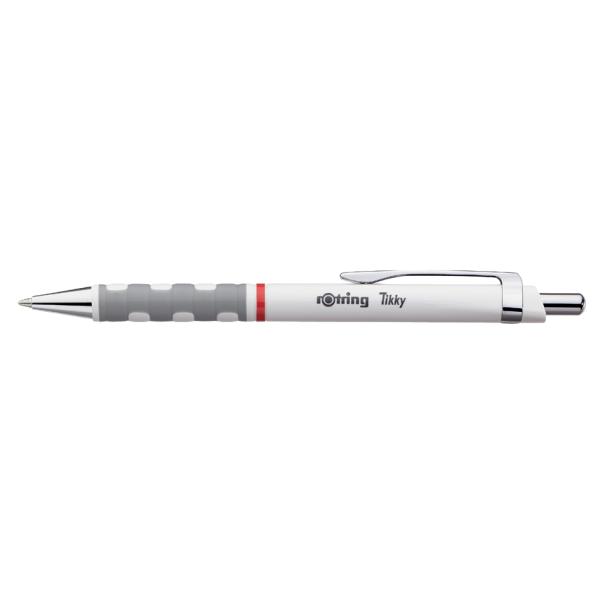 ปากกาลูกลื่น Rotring Tikky ด้ามขาว หมึกน้ำเงิน