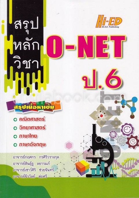 สรุปหลักวิชา O-NET ป.6 (ฉบับรวม 4 วิชาหลัก)