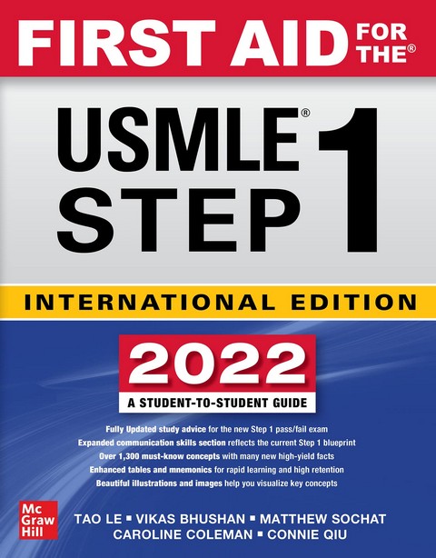 FIRST AID FOR THE USMLE STEP 1 2022: A STUDENT-TO-STUDENT GUIDE (IE)