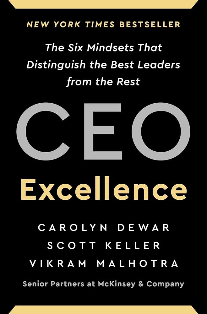 CEO EXCELLENCE: THE SIX MINDSETS THAT DISTINGUISH THE BEST LEADERS FROM THE REST (HC)