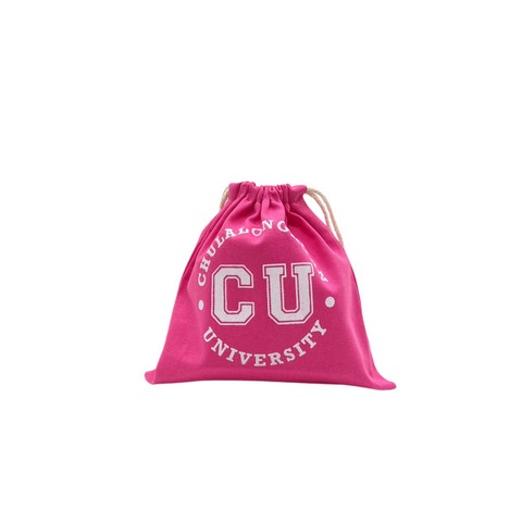 กระเป๋าเชือกรูด CU (สีชมพู)