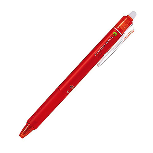 ปากกาลบได้ Pilot Frixion แบบกด 0.5 มม.สีแดง 0LFBK-23EF-R-ME 0.5