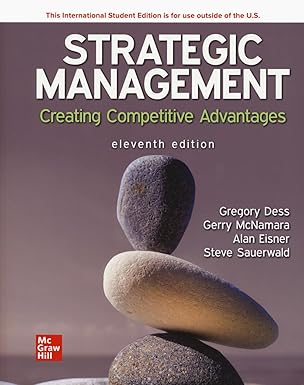 STRATEGIC MANAGEMENT: CREATING COMPETITIVE ADVANTAGES (ISE)