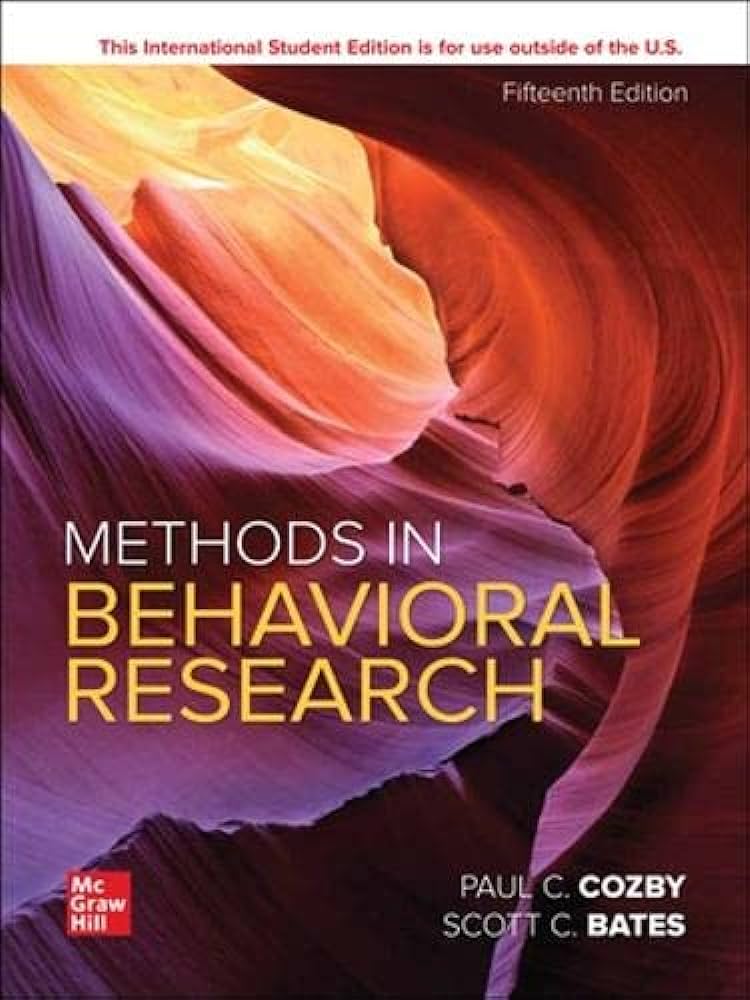 METHODS IN BEHAVIORAL RESEARCH (ISE)