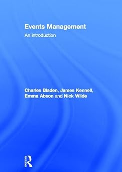 EVENTS MANAGEMENT: AN INTRODUCTION **