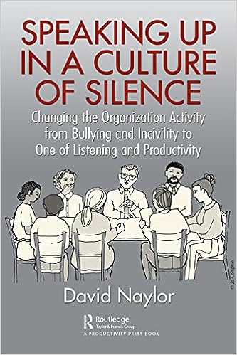 SPEAKING UP IN A CULTURE OF SILENCE: CHANGING THE ORGANIZATION ACTIVITY FROM BULLYING AND INCIVILITY