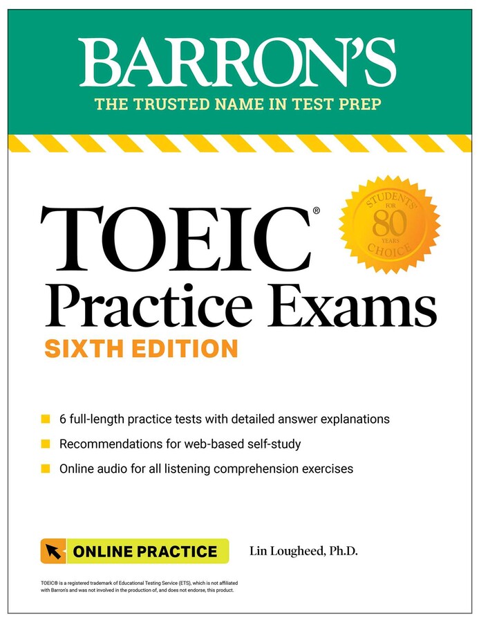 TOEIC PRACTICE EXAMS (PREMIUM): 6 PRACTICE TESTS + ONLINE AUDIO (BARRON'S)