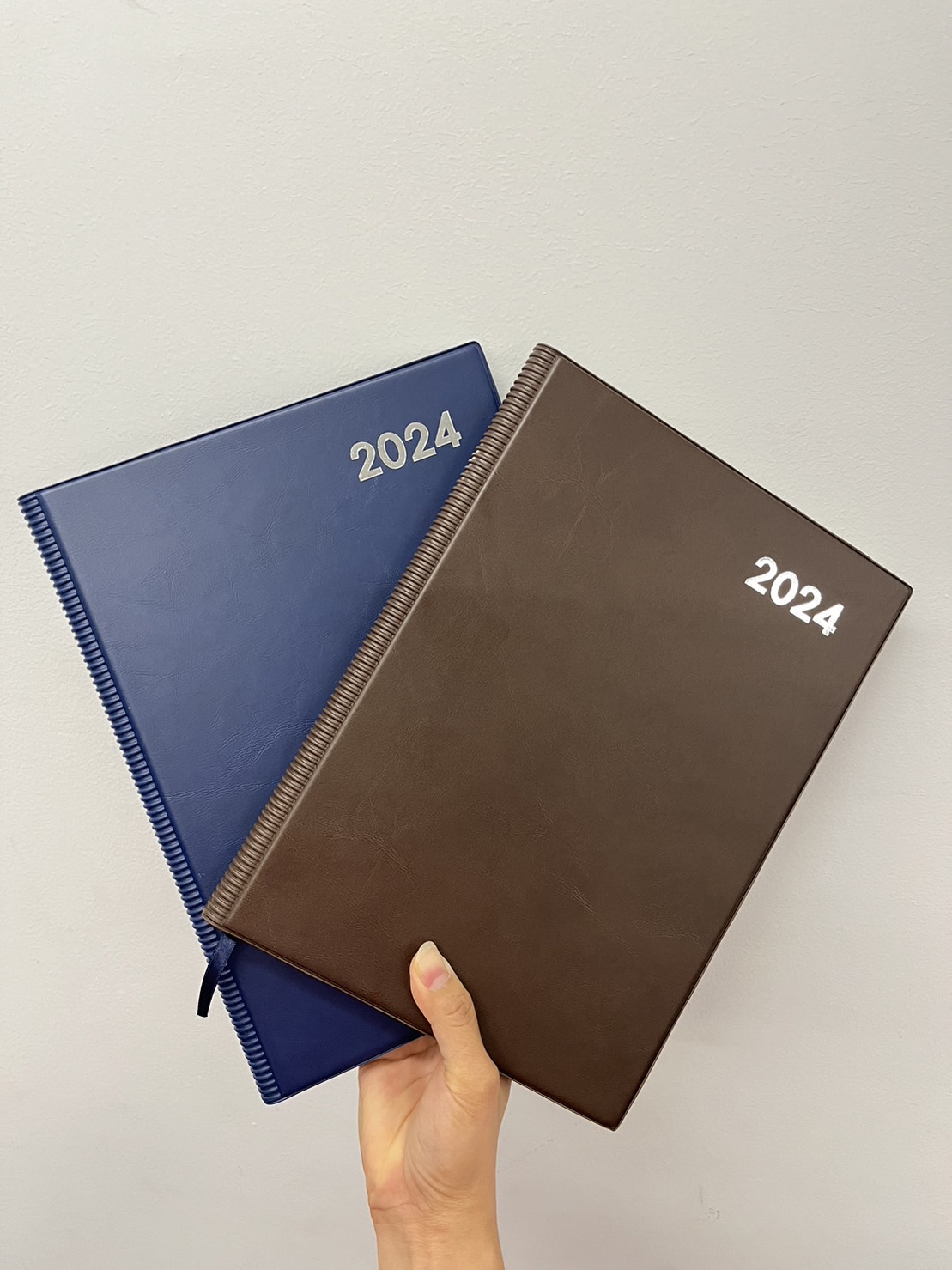 สมุดไดอารี่ (อาทิตย์ละคู่) พื้นสีครีม B5 DX 402-001X ปี 2024