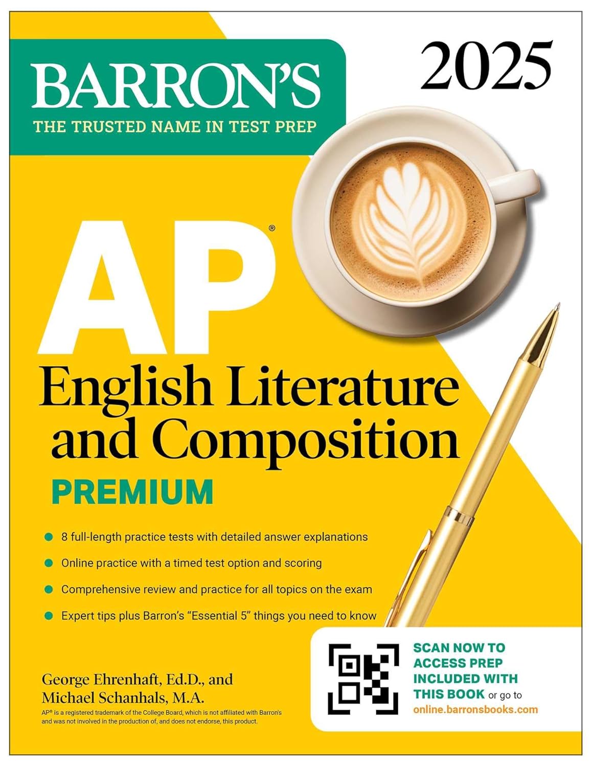 AP ENGLISH LITERATURE & COMPOSITION PREMIUM, 2025: 8 PRACTICE TESTS ...