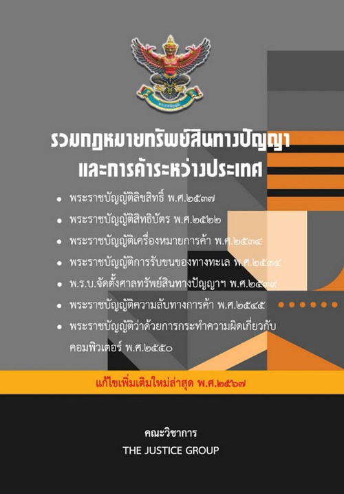 รวมกฎหมายทรัพย์สินทางปัญญาและการค้าระหว่างประเทศ (แก้ไขเพิ่มเติมใหม่ล่าสุด พ.ศ.2567)