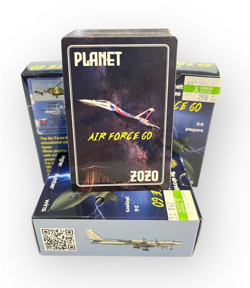 AIR FORCE 60 (BRAVO): THE AIRCRAFT CARD GAME (8+ YEARS/2-6 PLAYERS)