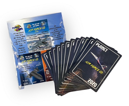 AIR FORCE 60: THE AIRCRAFT CARD GAME (8+ YEARS/2-6 PLAYERS) (12 CARDS) (คละแบบ)