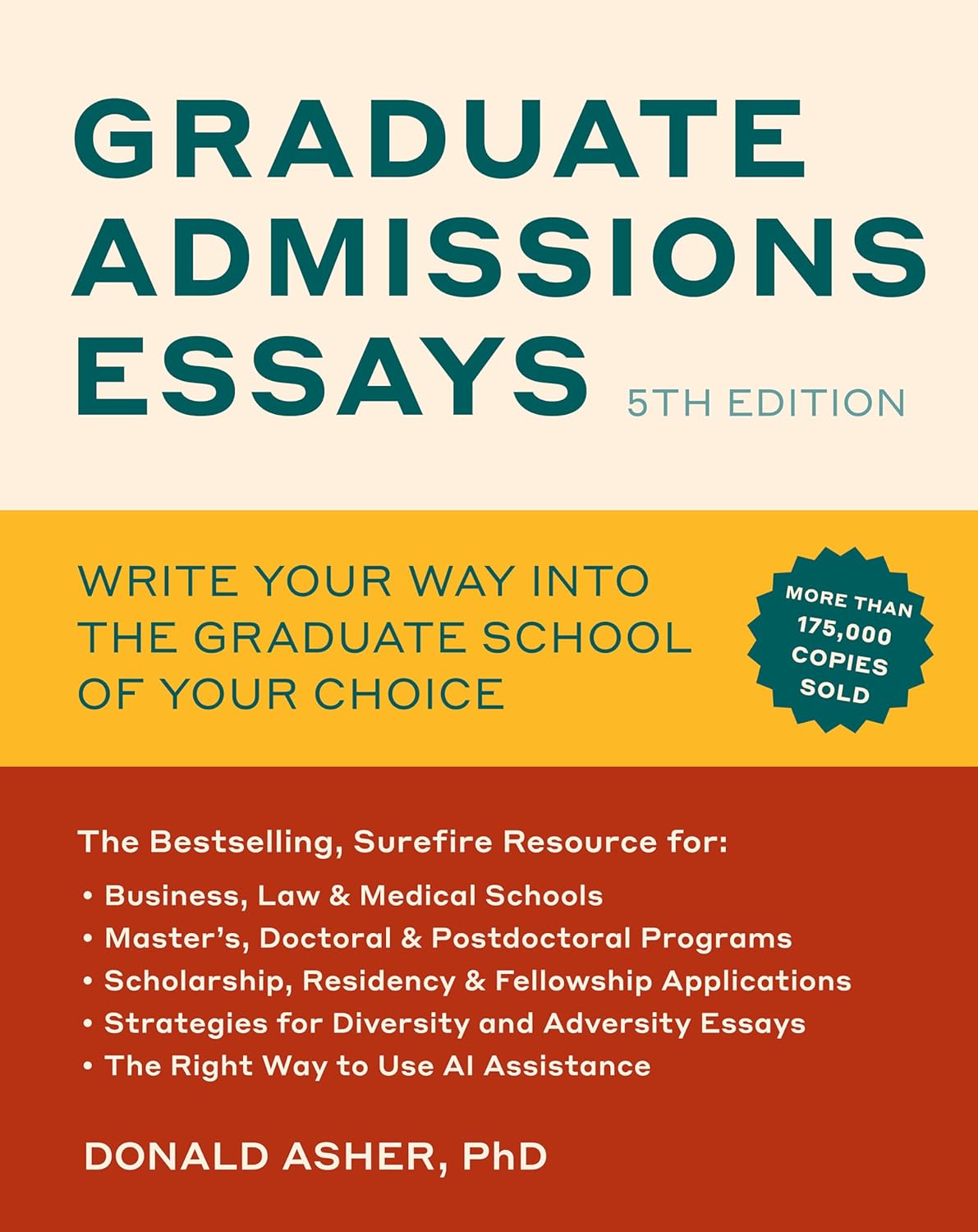 GRADUATE ADMISSIONS ESSAYS: WRITE YOUR WAY INTO THE GRADUATE SCHOOL OF YOUR CHOICE