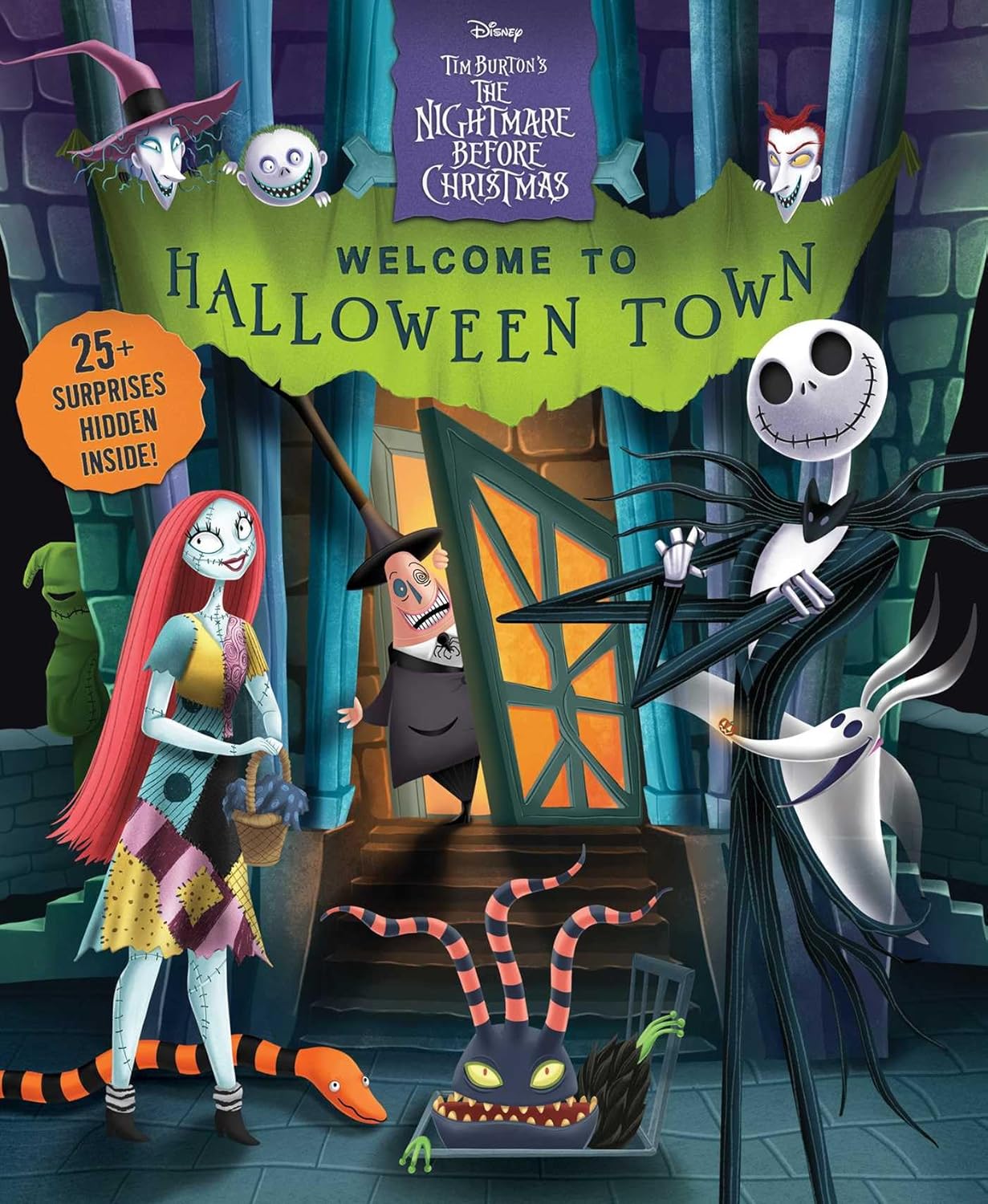 DISNEY TIM BURTON'S THE NIGHTMARE BEFORE CHRISTMAS: WELCOME TO HALLOWEEN TOWN! (LIFT-THE-FLAP) (HC)