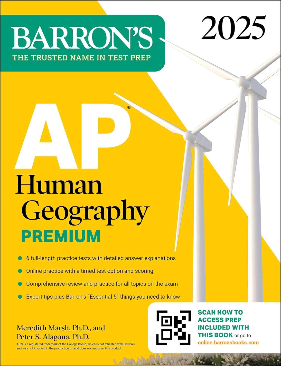 AP HUMAN GEOGRAPHY PREMIUM, 2025: 6 PRACTICE TESTS + COMPREHENSIVE REVIEW + ONLINE PRACTICE