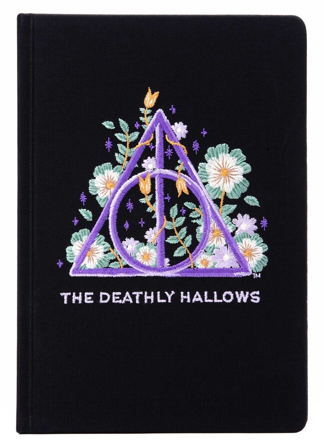 HARRY POTTER: DEATHLY HALLOWS EMBROIDERED JOURNAL (HC)