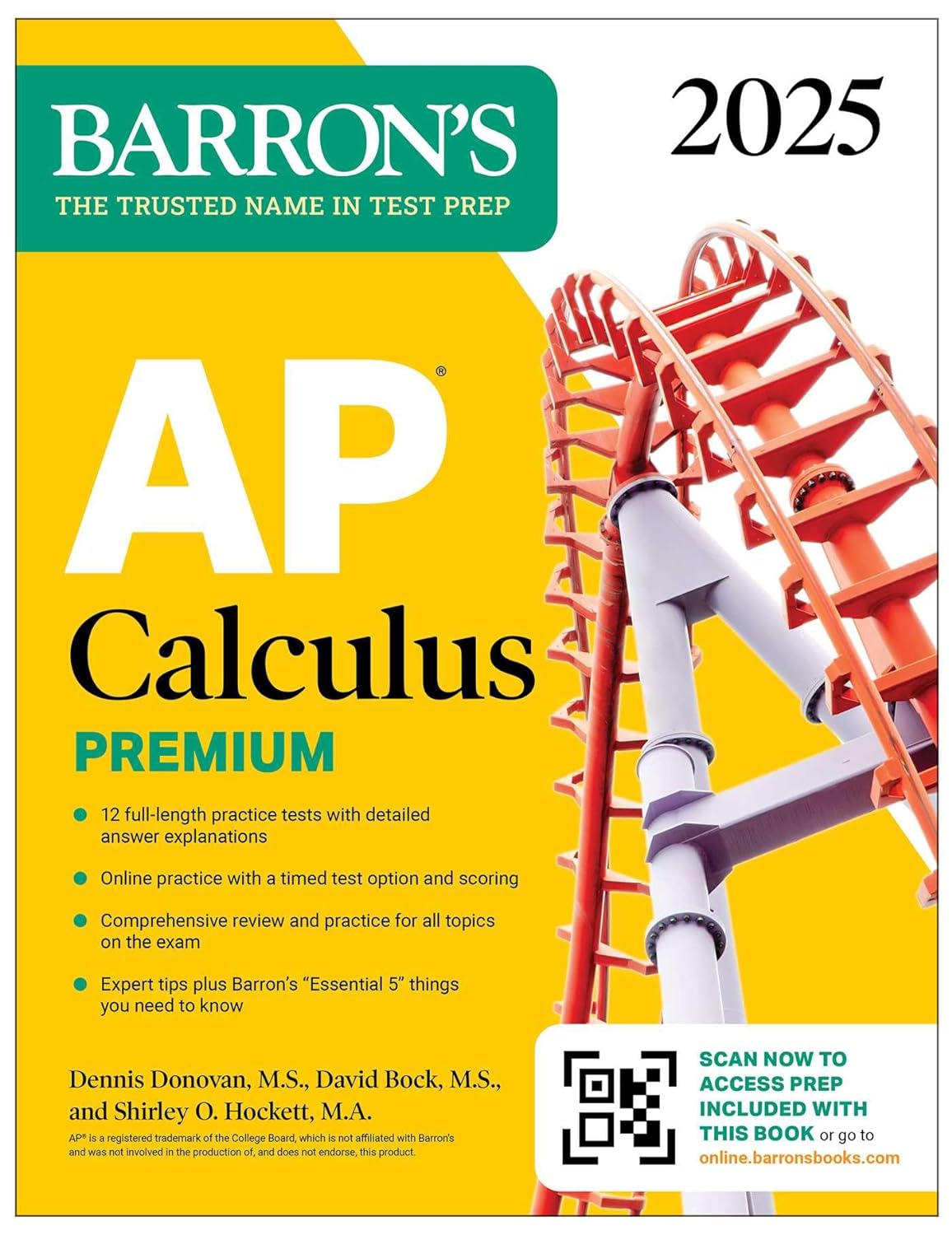 AP CALCULUS PREMIUM, 2025: 12 PRACTICE TESTS + COMPREHENSIVE REVIEW + ONLINE PRACTICE