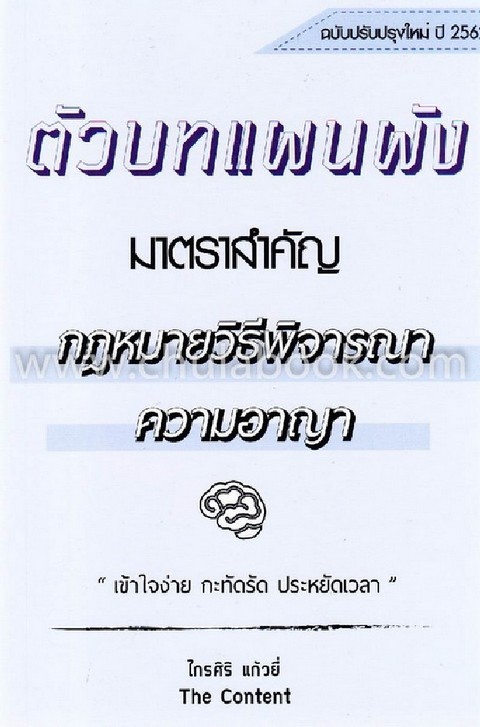 ตัวบทแผนผัง มาตราสำคัญ กฎหมายวิธีพิจารณาความอาญา (ฉบับปรับปรุงใหม่ ปี 2562)
