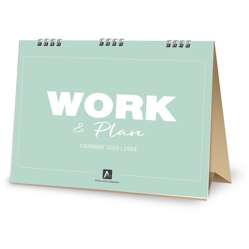 ปฏิทินตั้งโต๊ะ 2025 WORK&PLAN - Mint #72-111C-A2503