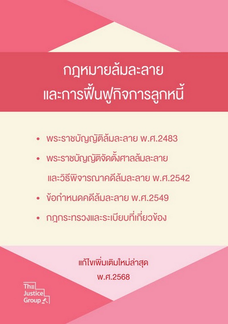 กฎหมายล้มละลายและการฟื้นฟูกิจการลูกหนี้ (แก้ไขเพิ่มเติมใหม่ล่าสุด พ.ศ.2568) 