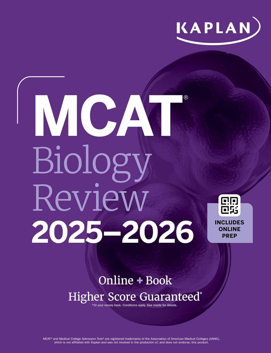 MCAT BIOLOGY REVIEW 2025-2026: ONLINE + BOOK (KAPLAN TEST PREP)