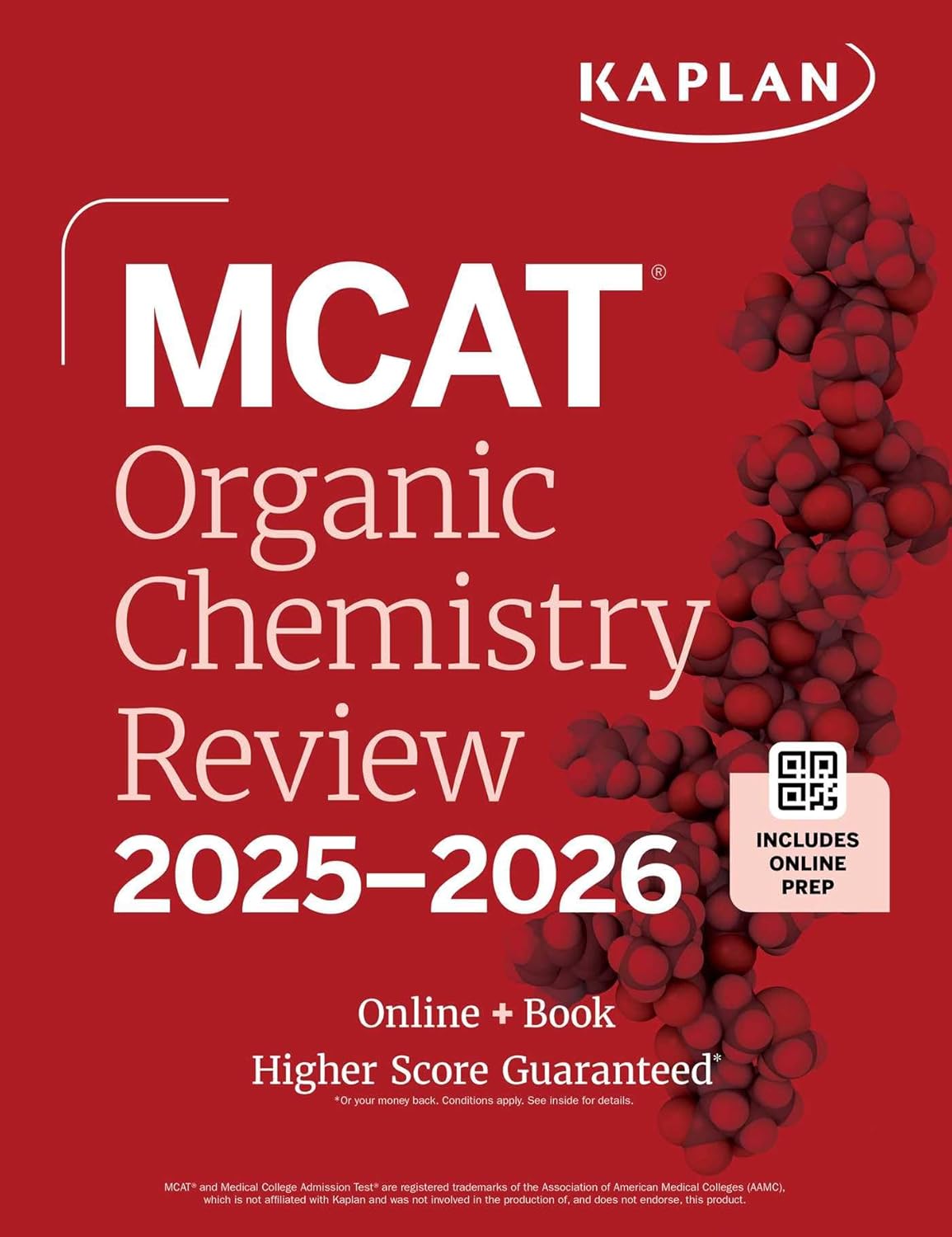 MCAT ORGANIC CHEMISTRY REVIEW 2025-2026: ONLINE + BOOK (KAPLAN TEST PREP)