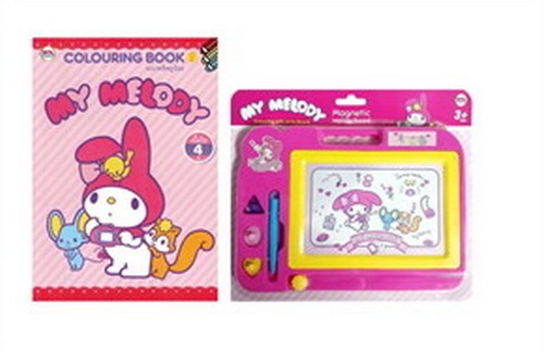 GS.ระบายสีเสริมทักษะ MY MELODY + กระดานเขียนลบได้