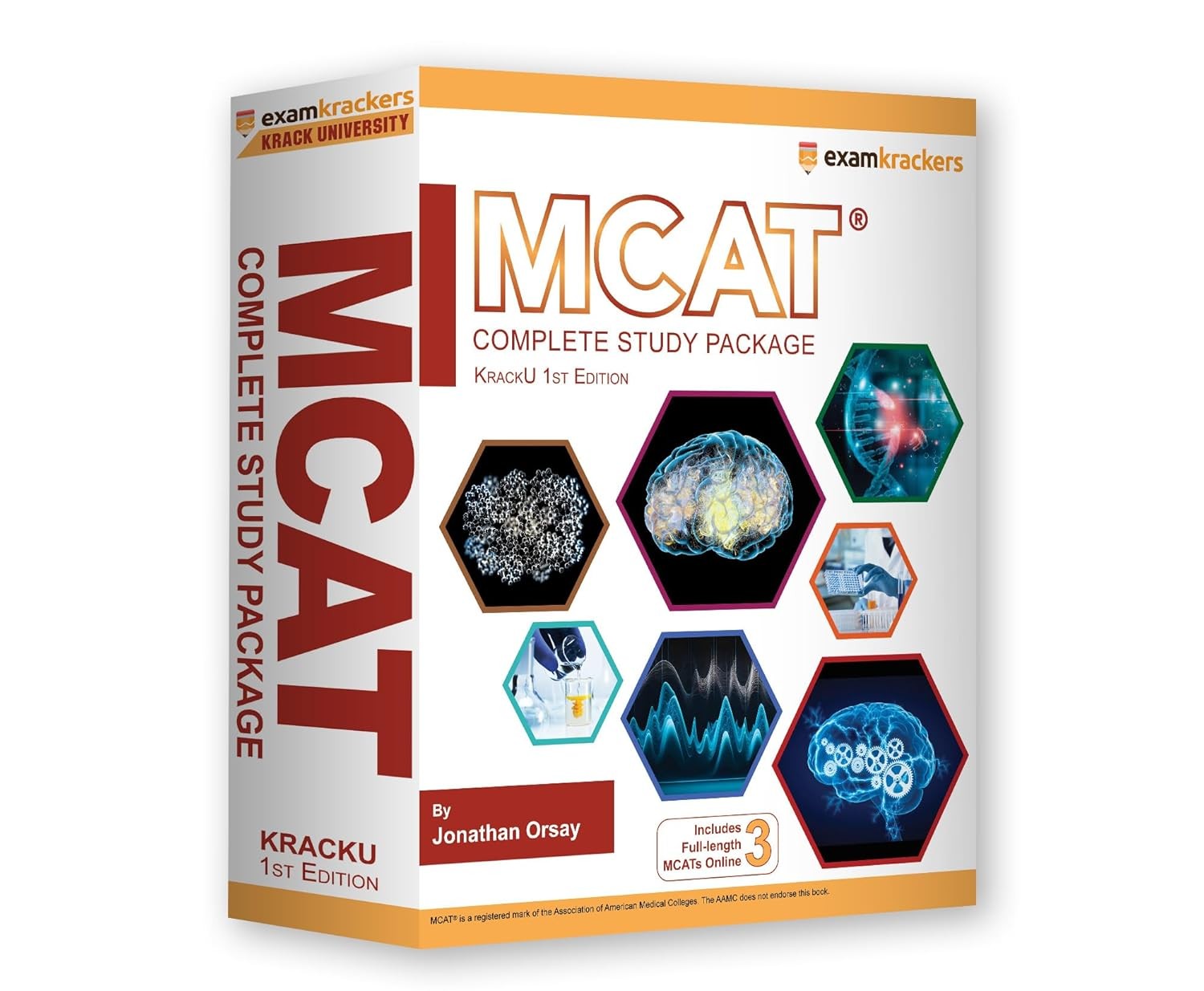 EXAMKRACKERS MCAT COMPLETE STUDY PACKAGE (INCLUDES FULL-LENGTH MCATS ONLINE) (KRACKU 1ST ED.)(7 BK.)