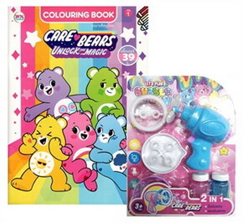 CARE BEARS UNLOCK THE MAGIC :ระบายสีหนูน้อย (พร้อมเป่าฟอง)