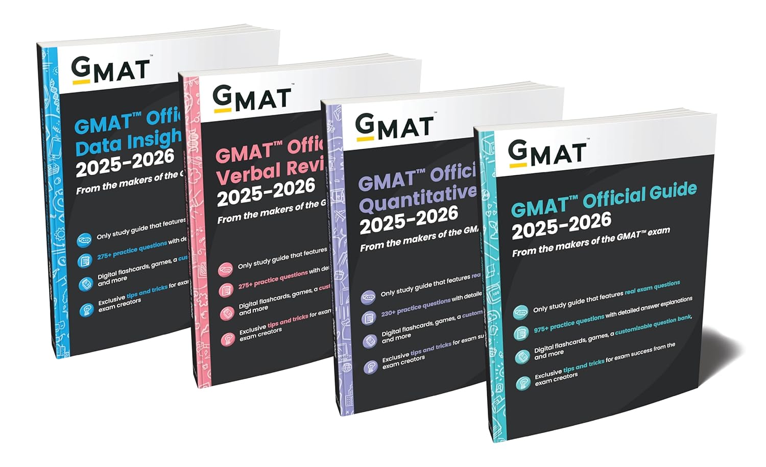 GMAT OFFICIAL GUIDE 2025-2026 BUNDLE: BOOKS + ONLINE QUESTION BANK (4 BK.)