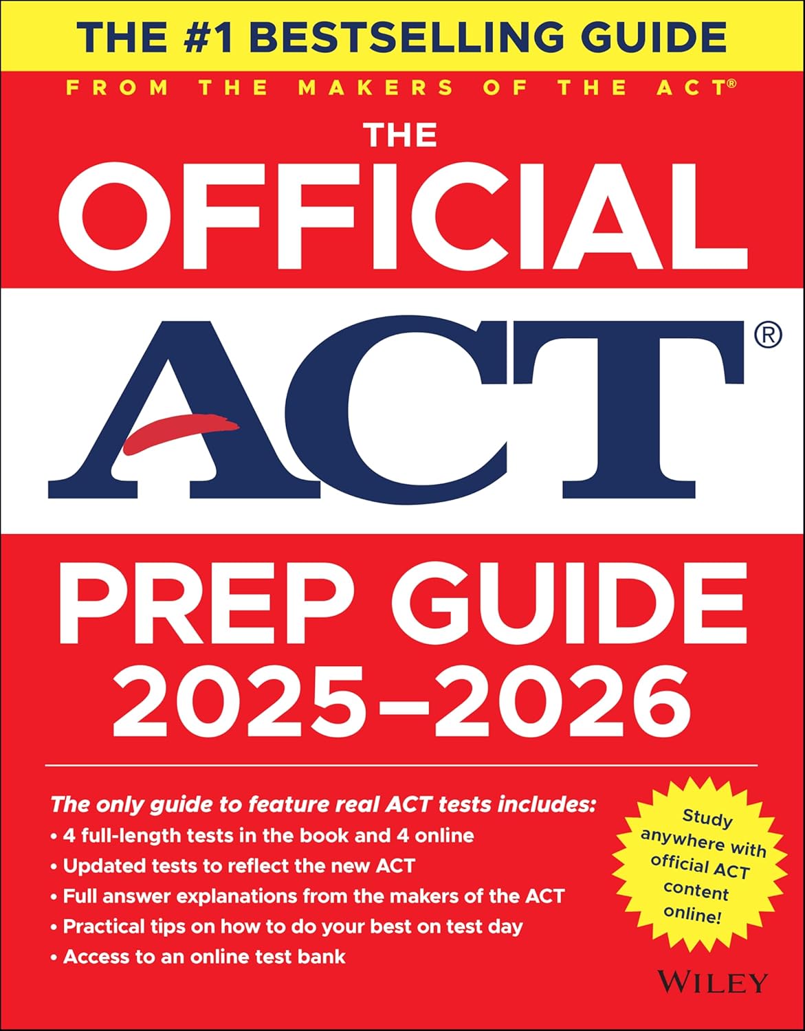 THE OFFICIAL ACT PREP GUIDE 2025-2026 (BOOK + ONLINE COURSE)
