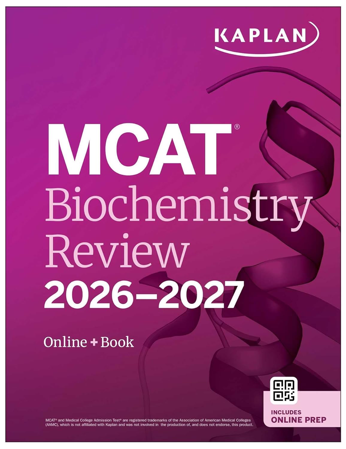 MCAT BIOCHEMISTRY REVIEW 2026-2027: ONLINE + BOOK (KAPLAN TEST PREP)