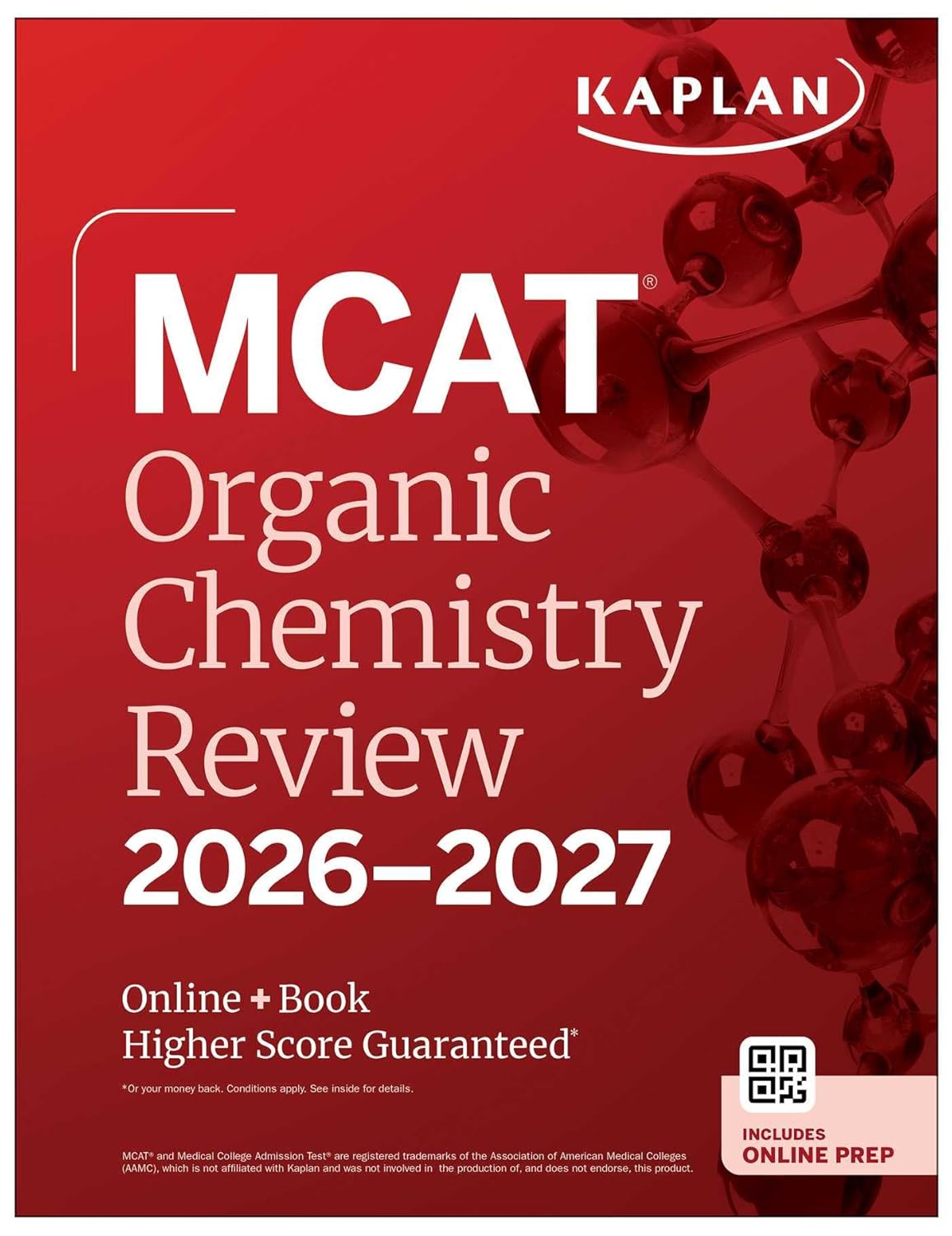 MCAT ORGANIC CHEMISTRY REVIEW 2026-2027: ONLINE + BOOK (KAPLAN TEST PREP)