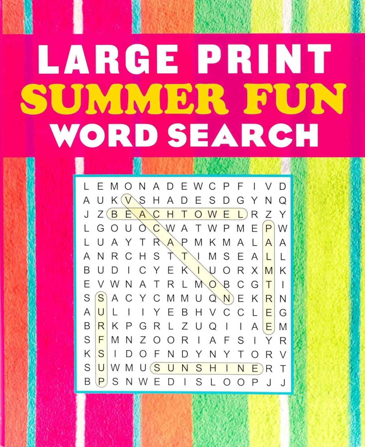 LARGE PRINT SUMMER FUN WORD SEARCH