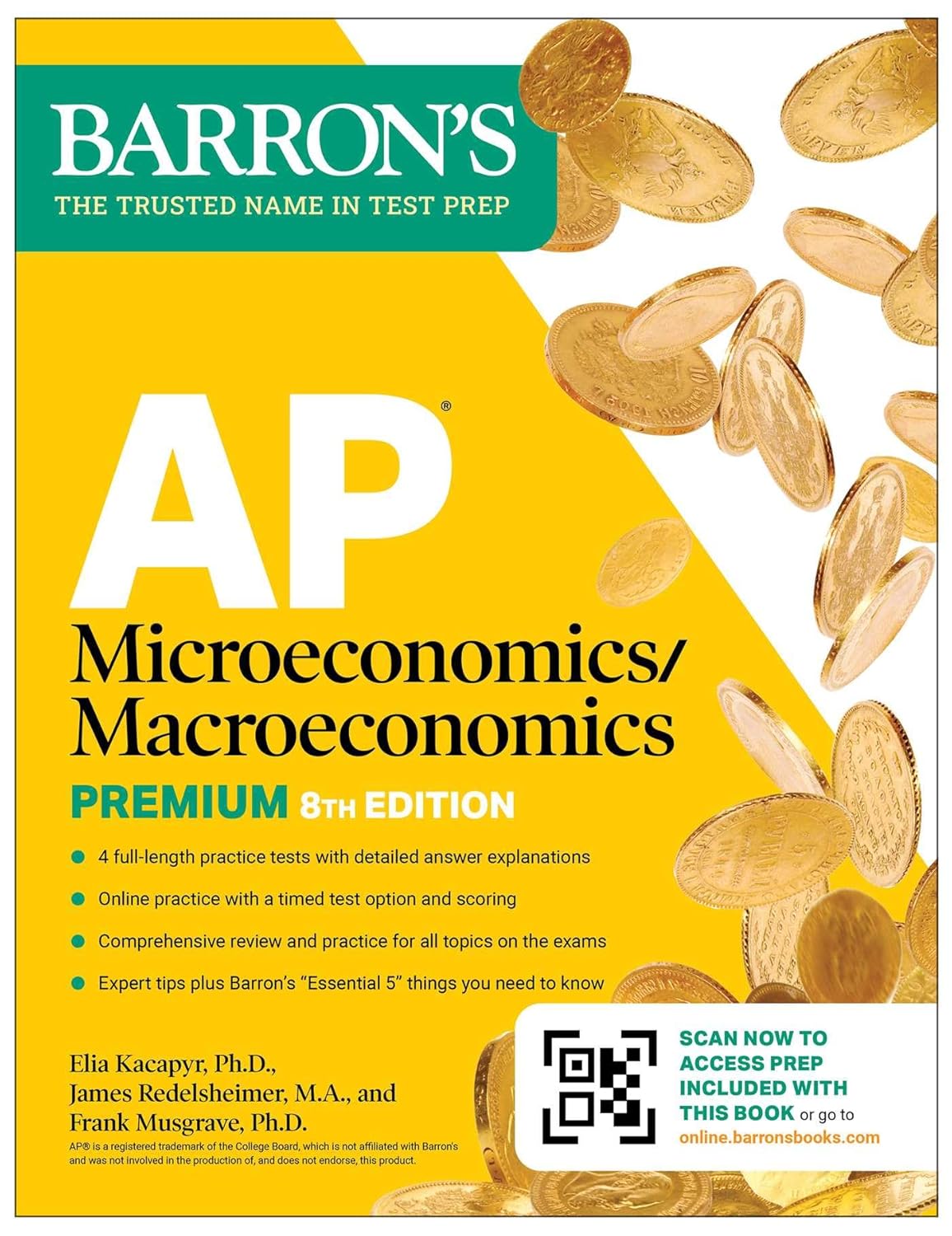 AP MICROECONOMICS/MACROECONOMICS PREMIUM, 2026: 4 PRACTICE TESTS+COMPREHENSIVE REVIEW+ONLINE PRACTIC
